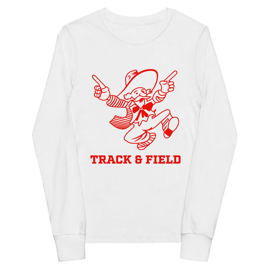 Performance | Youth Long Sleeve T-Shirt | South High Track | Mascot Logo