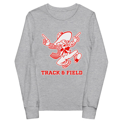 Performance | Youth Long Sleeve T-Shirt | South High Track | Mascot Logo