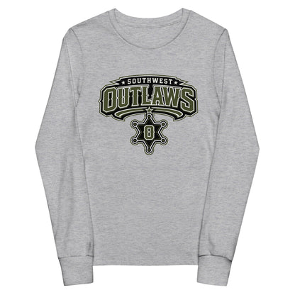 Performance | Youth Long Sleeve T-Shirt | Southwest Outlaws | Frontier Athletics Logo