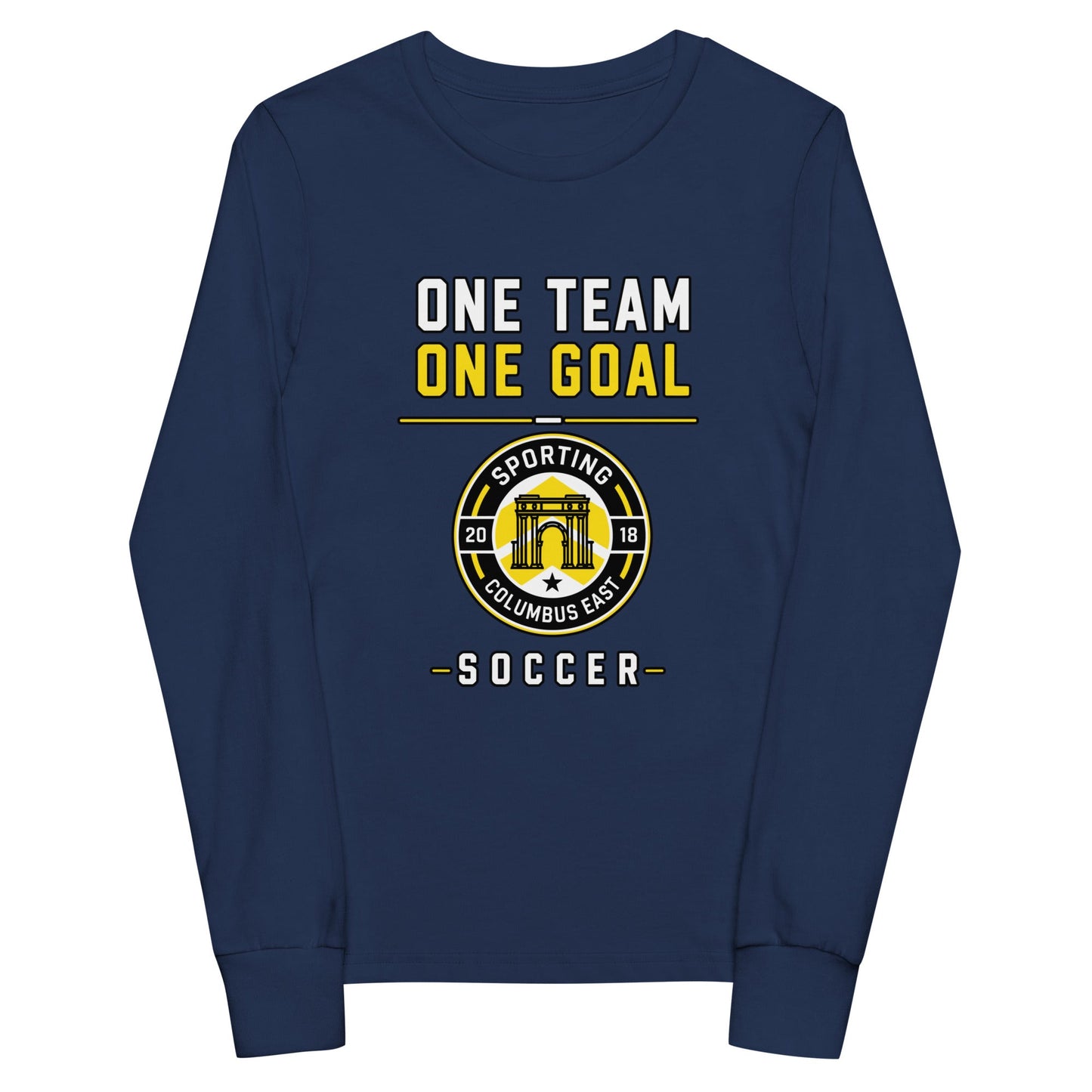 Performance | Youth Long Sleeve T-Shirt | Sporting Columbus East | Crest Logo
