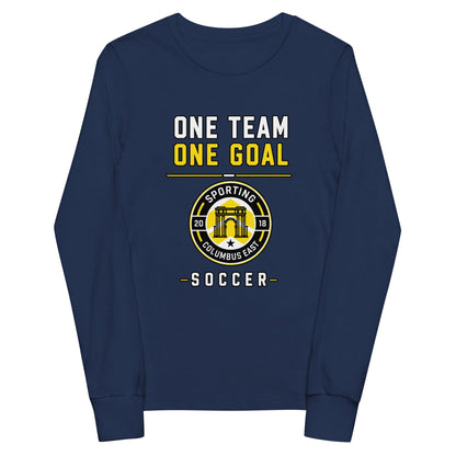 Performance | Youth Long Sleeve T-Shirt | Sporting Columbus East | Crest Logo