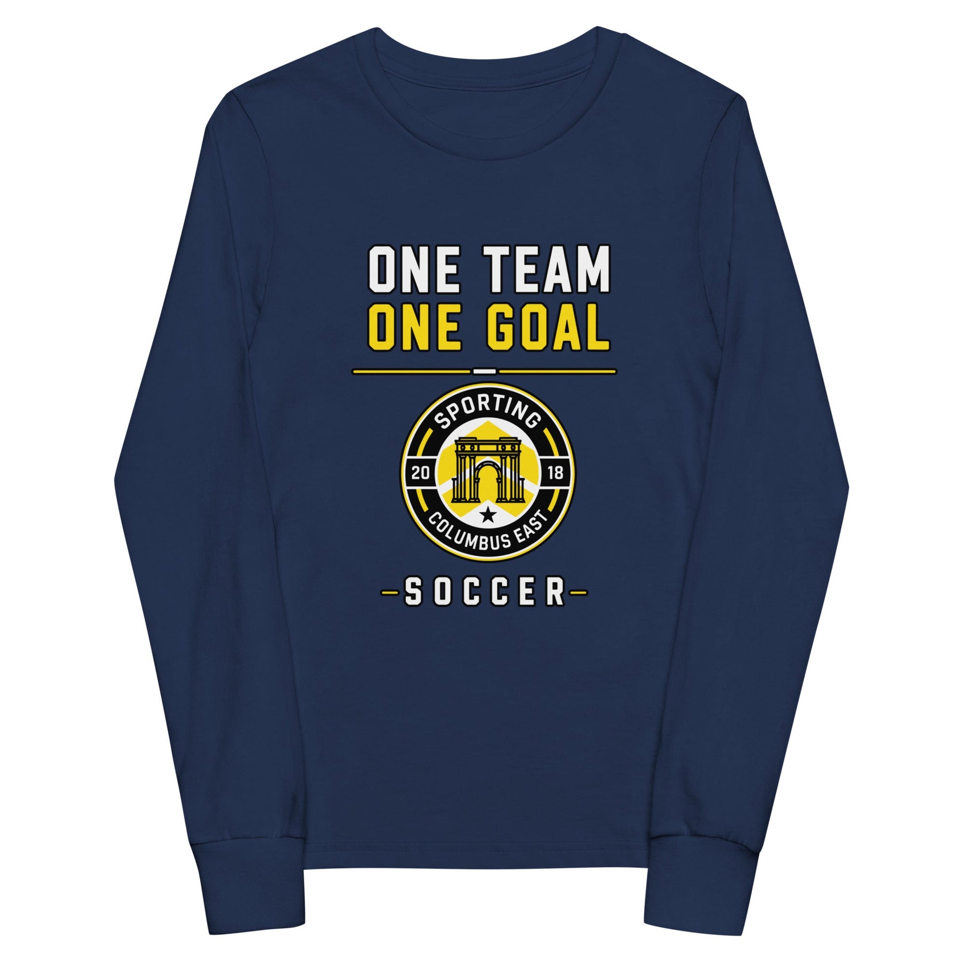 Performance | Youth Long Sleeve T-Shirt | Sporting Columbus East | Crest Logo