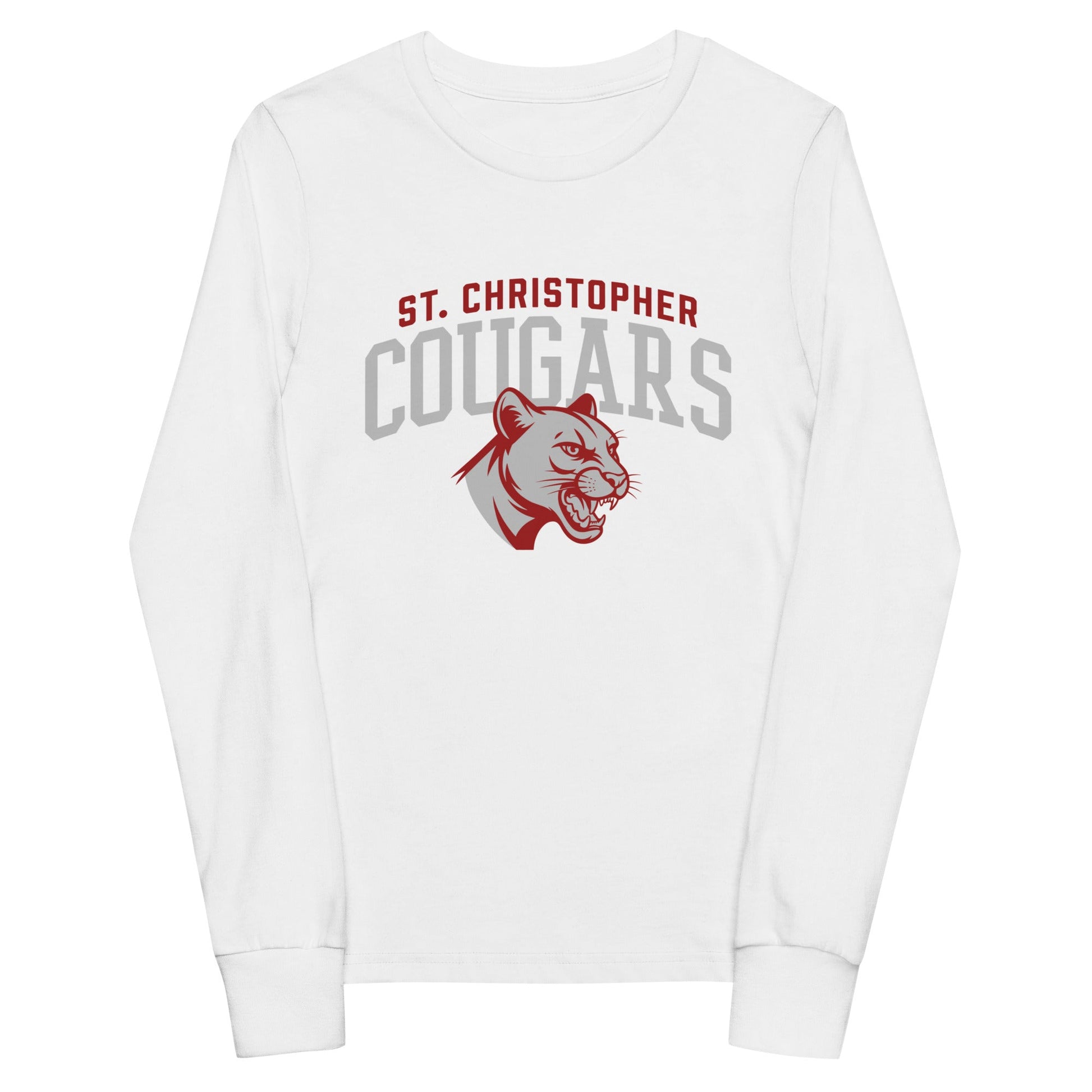 Performance | Youth Long Sleeve T-Shirt | St. Christopher Cougars | Classic Logo