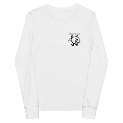Performance | Youth Long Sleeve T-Shirt | St. Christopher Cougars | Modern Icon Logo