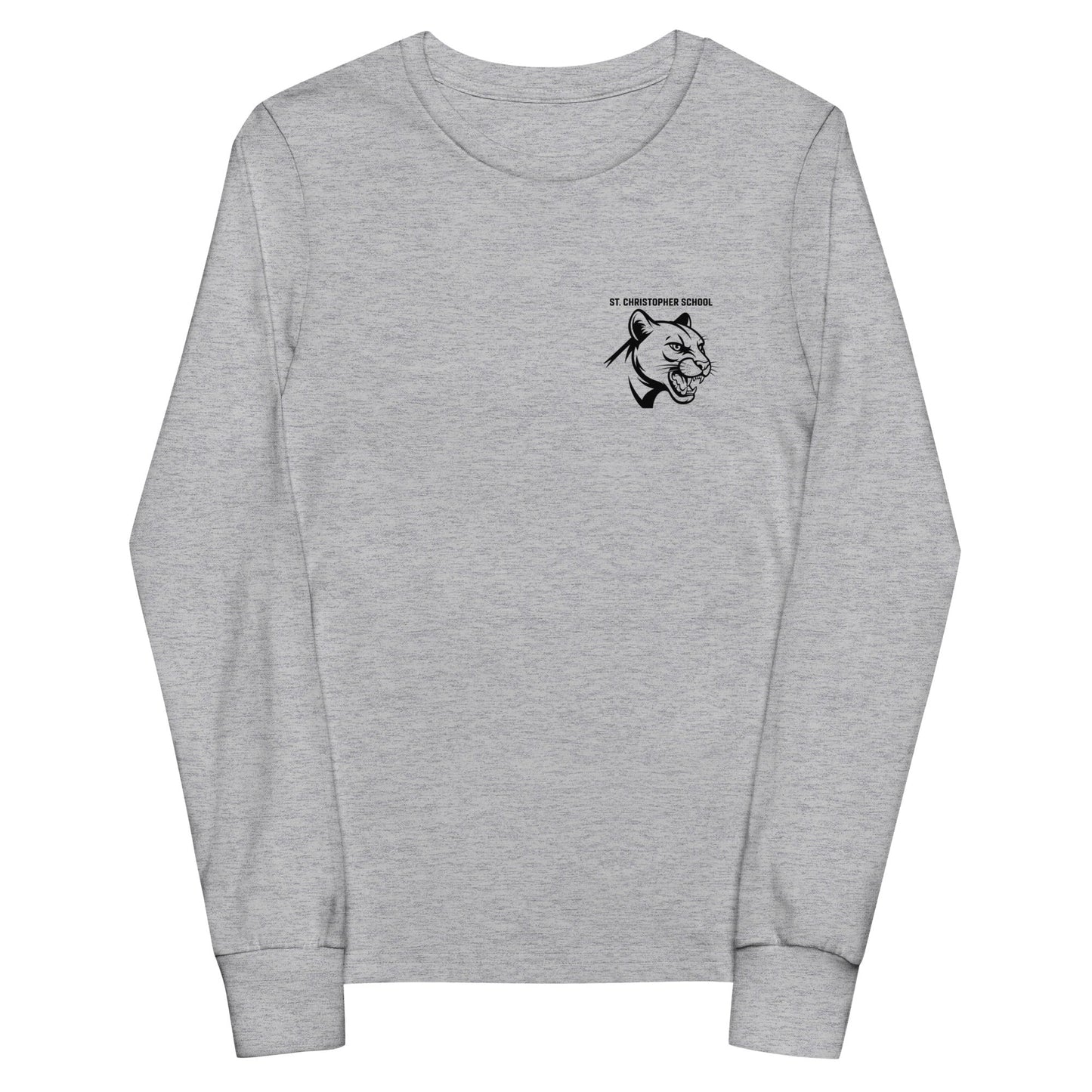 Performance | Youth Long Sleeve T-Shirt | St. Christopher Cougars | Modern Icon Logo