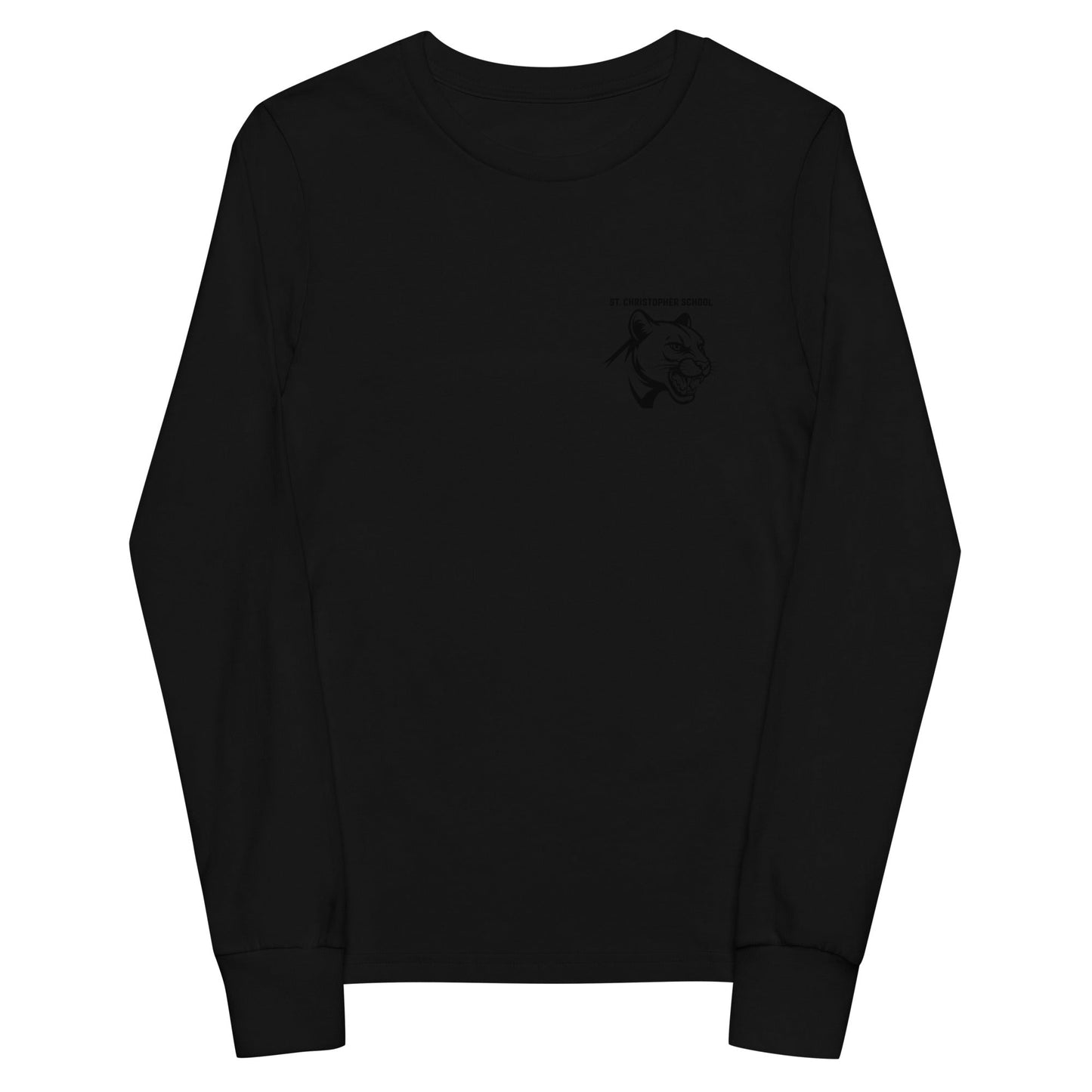 Performance | Youth Long Sleeve T-Shirt | St. Christopher Cougars | Modern Icon Logo