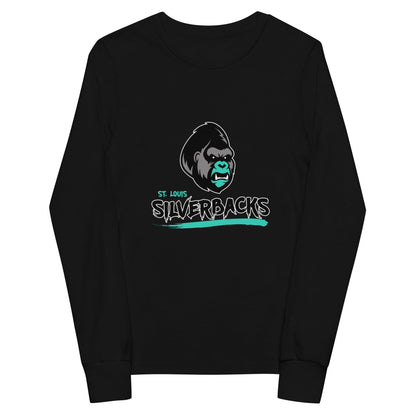 Performance | Youth Long Sleeve T-Shirt | St. Louis Silverbacks Women’s Football Team | Mascot Logo