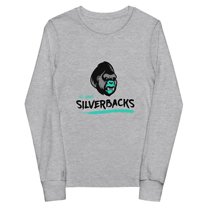 Performance | Youth Long Sleeve T-Shirt | St. Louis Silverbacks Women’s Football Team | Mascot Logo