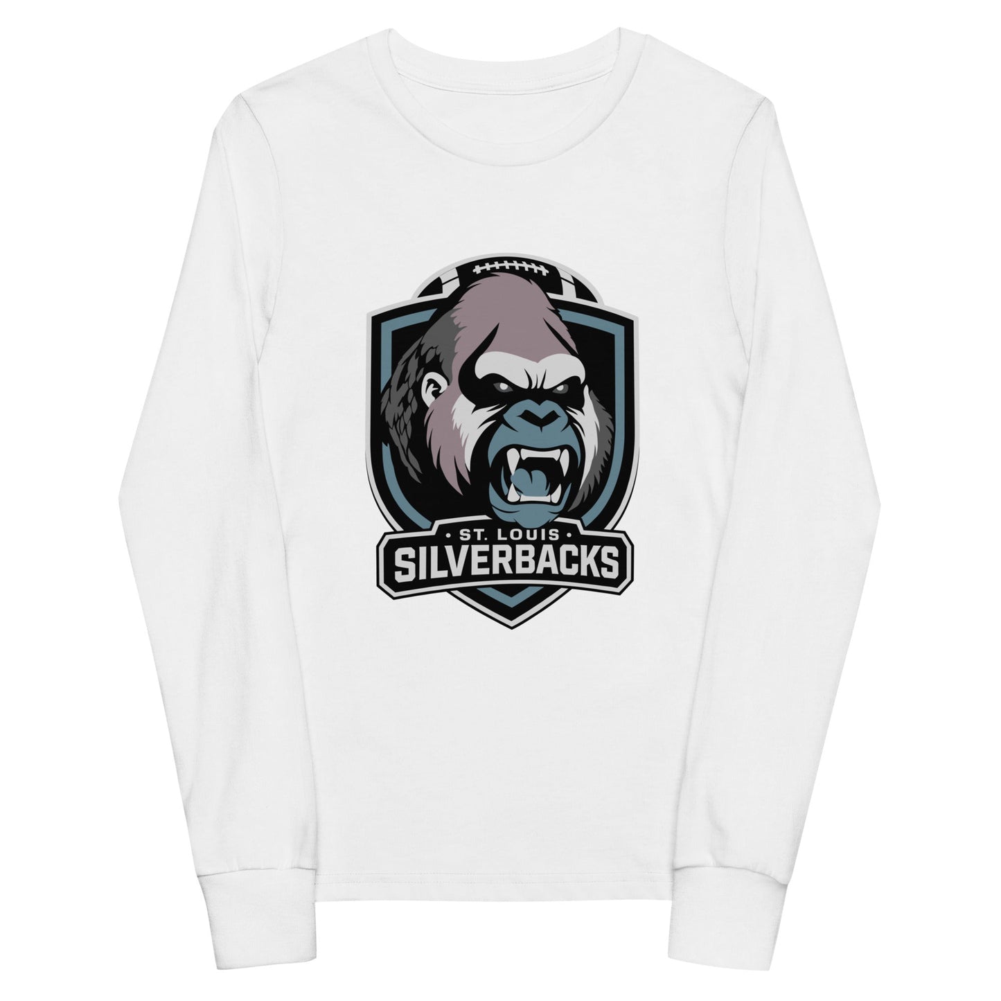 Performance | Youth Long Sleeve T-Shirt | St. Louis Silverbacks Women’s Football Team | Shield Logo