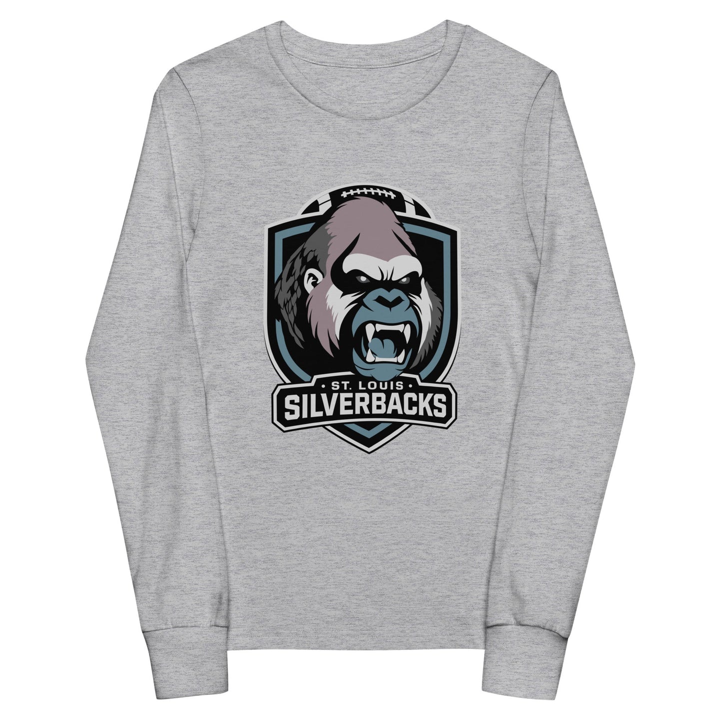 Performance | Youth Long Sleeve T-Shirt | St. Louis Silverbacks Women’s Football Team | Shield Logo