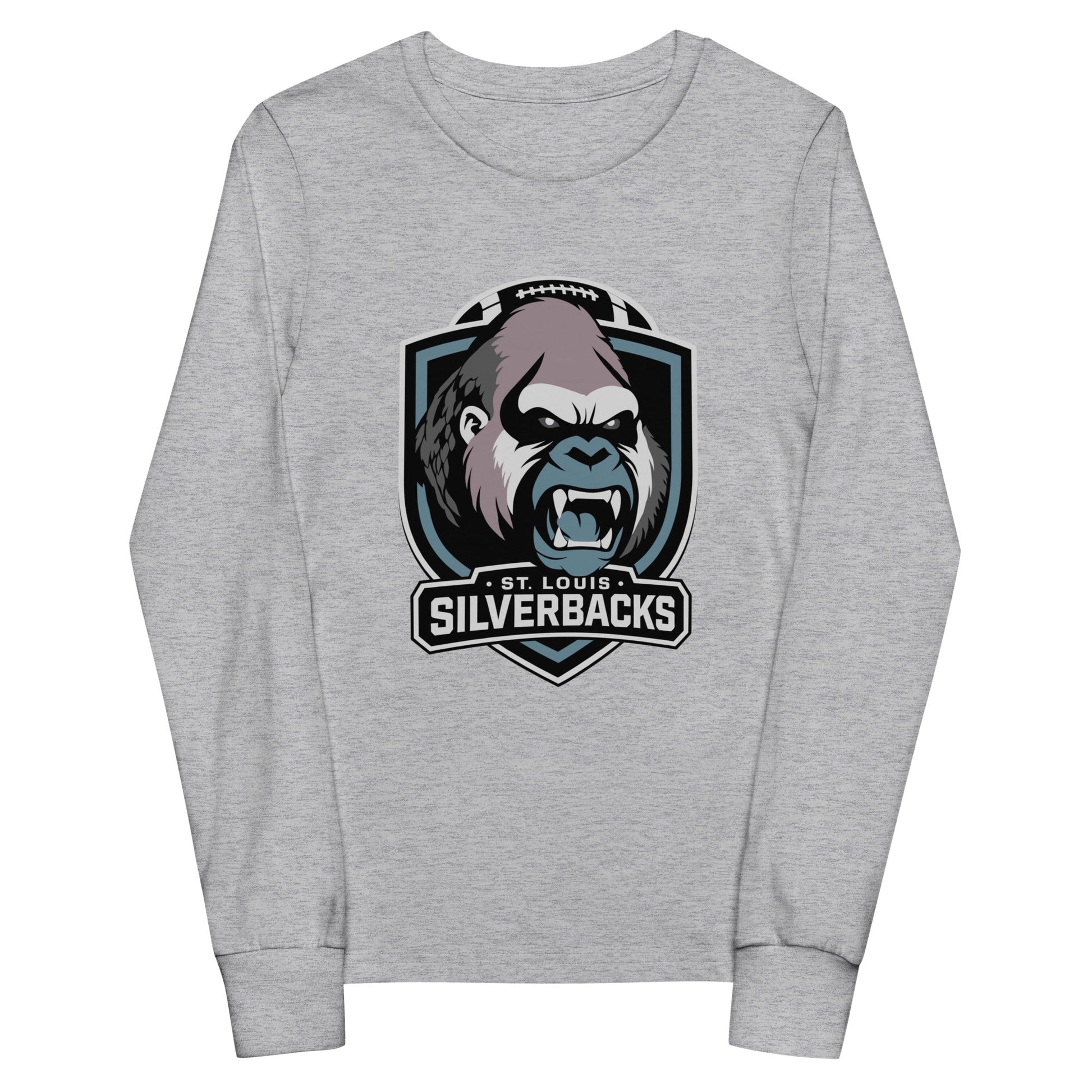 Performance | Youth Long Sleeve T-Shirt | St. Louis Silverbacks Women’s Football Team | Shield Logo