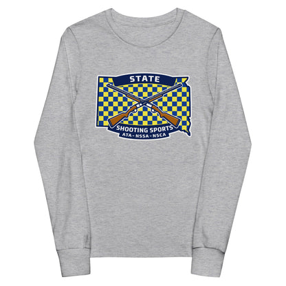 Performance | Youth Long Sleeve T-Shirt | State Shooting Sports | Flag Logo