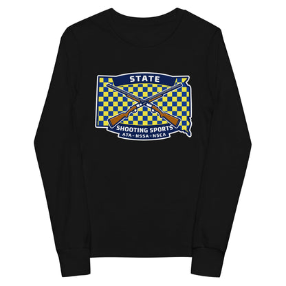 Performance | Youth Long Sleeve T-Shirt | State Shooting Sports | Flag Logo