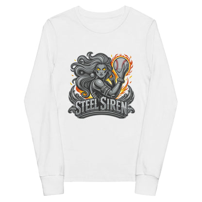 Performance | Youth Long Sleeve T-Shirt | STEEL SIREN | Mascot Logo