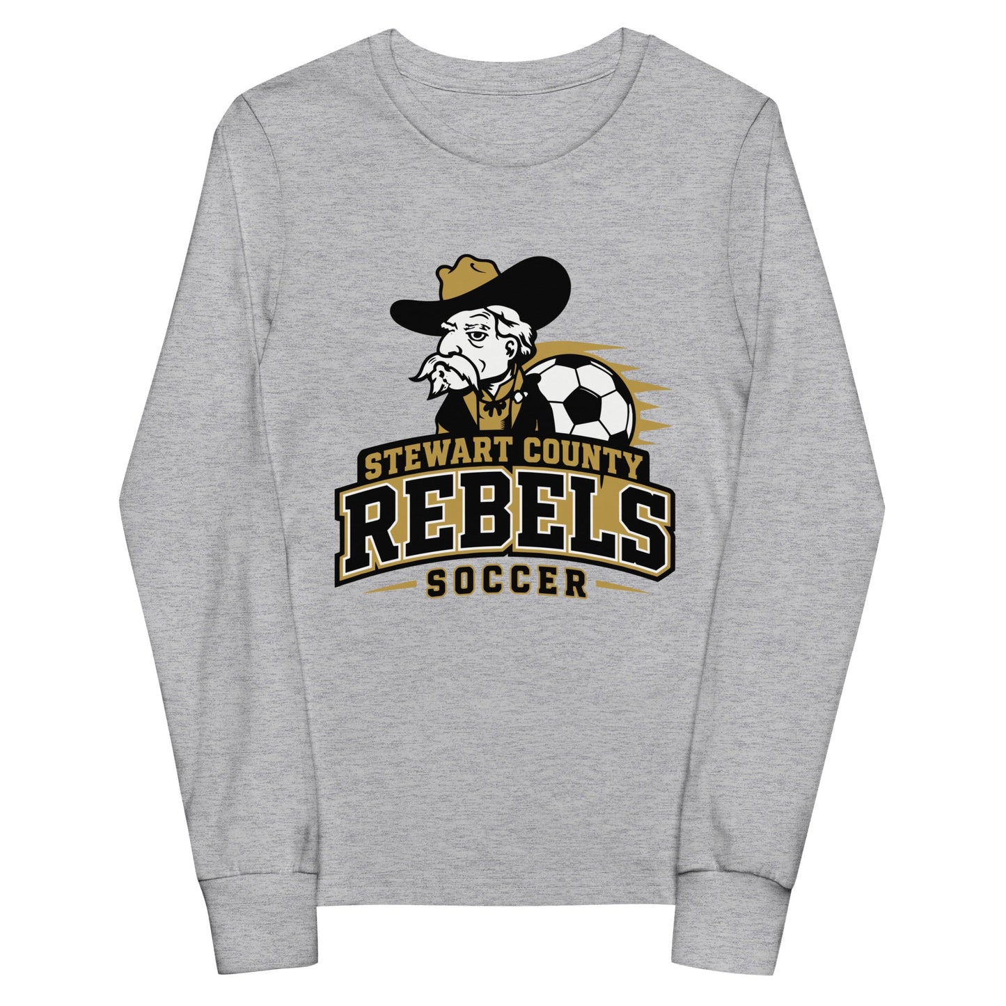 Performance | Youth Long Sleeve T-Shirt | Stewart County Soccer | Crest Logo