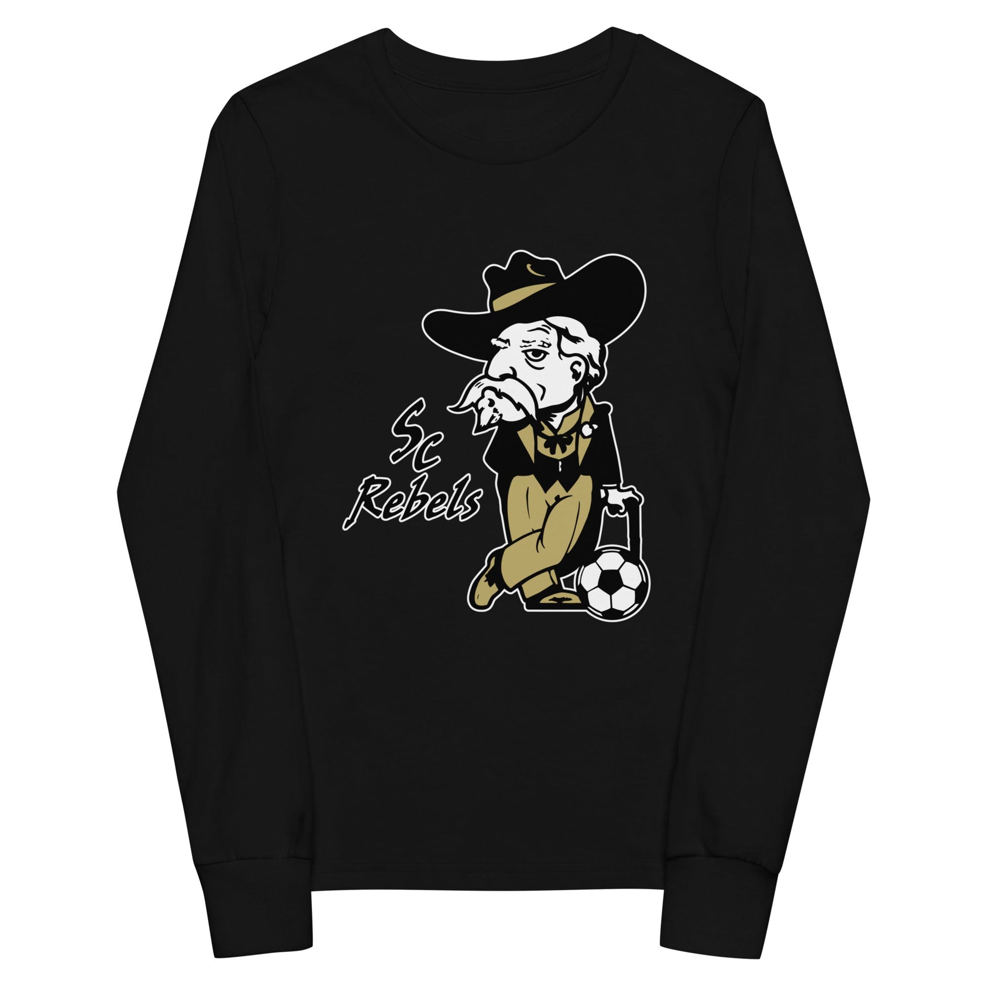 Performance | Youth Long Sleeve T-Shirt | Stewart County Soccer | Mascot Logo