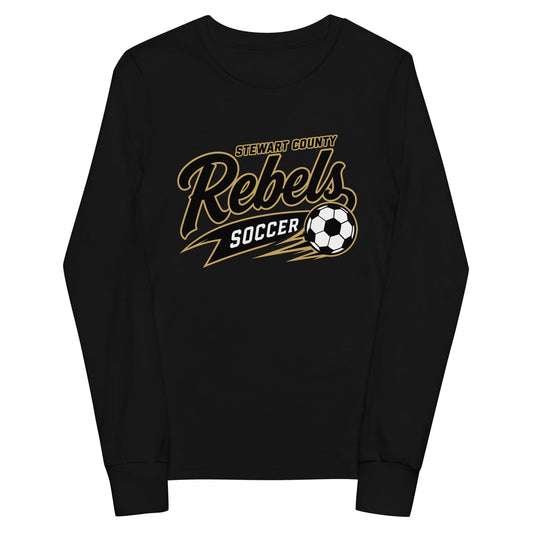 Performance | Youth Long Sleeve T-Shirt | Stewart County Soccer | Rebels Logo