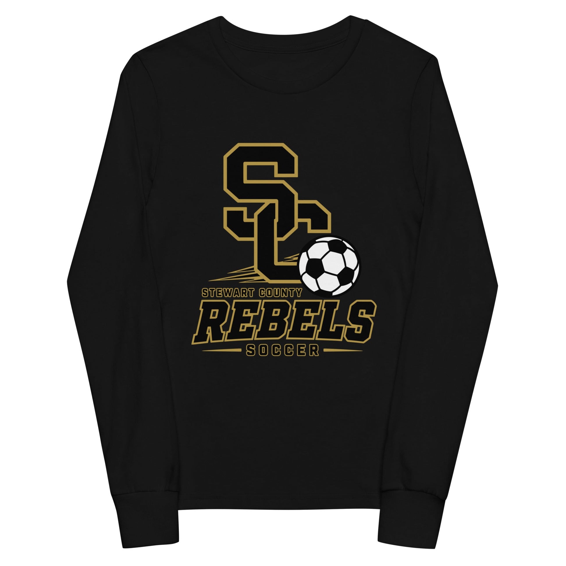 Performance | Youth Long Sleeve T-Shirt | Stewart County Soccer | Vanguard Logo
