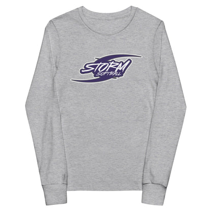 Performance | Youth Long Sleeve T-Shirt | Storm Softball | Storm Logo