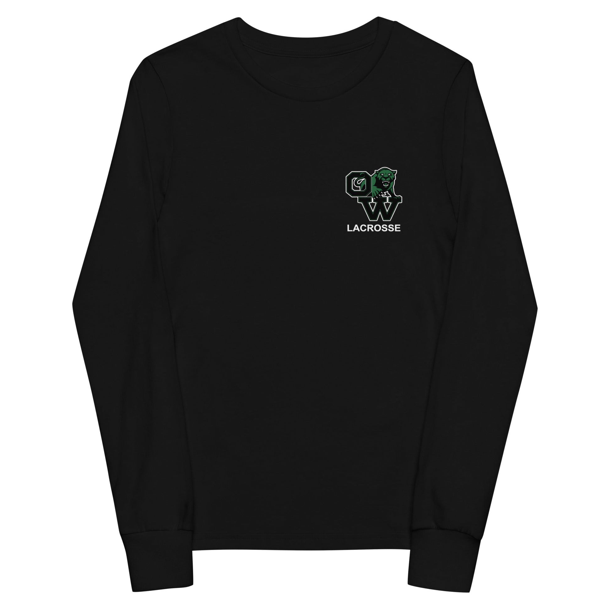 Performance | Youth Long Sleeve T-Shirt | SUNY Old Westbury Women's Lacrosse | Alt Logo