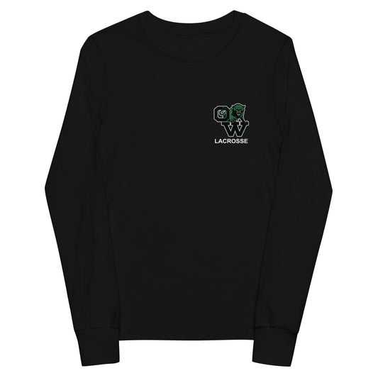 Performance | Youth Long Sleeve T-Shirt | SUNY Old Westbury Women's Lacrosse | Alt Logo