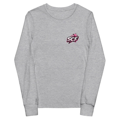 Performance | Youth Long Sleeve T-Shirt | Sutton Cheer Force | SCF Logo