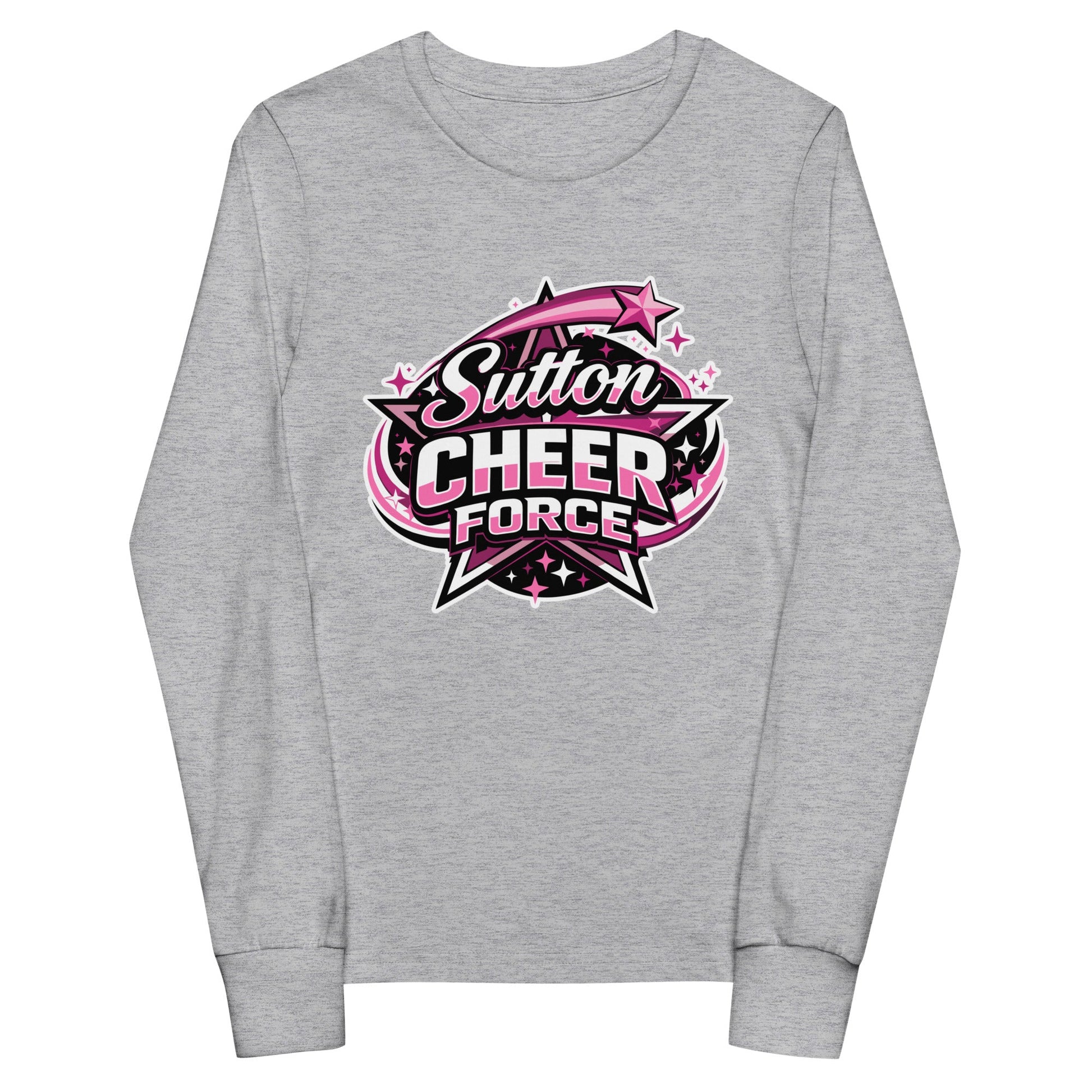 Performance | Youth Long Sleeve T-Shirt | Sutton Cheer Force | Shooting Star Logo