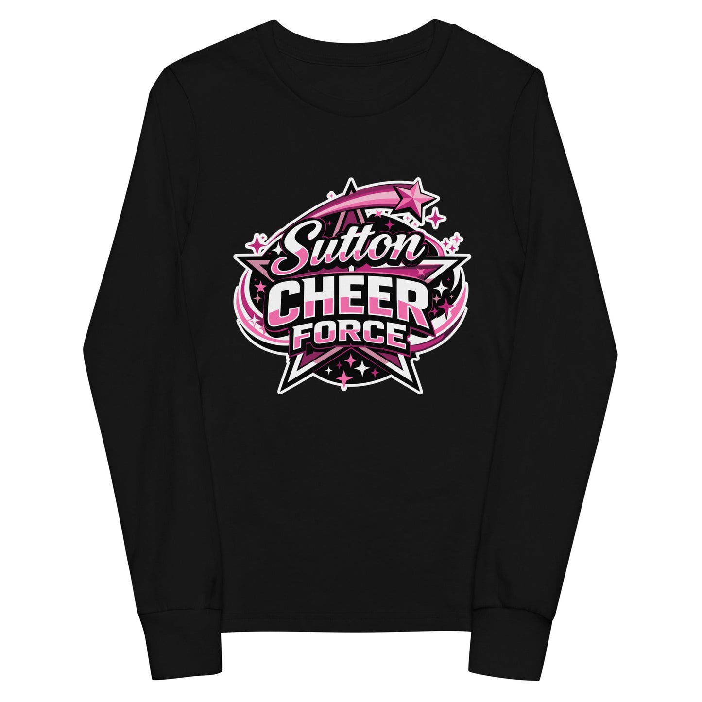 Performance | Youth Long Sleeve T-Shirt | Sutton Cheer Force | Shooting Star Logo