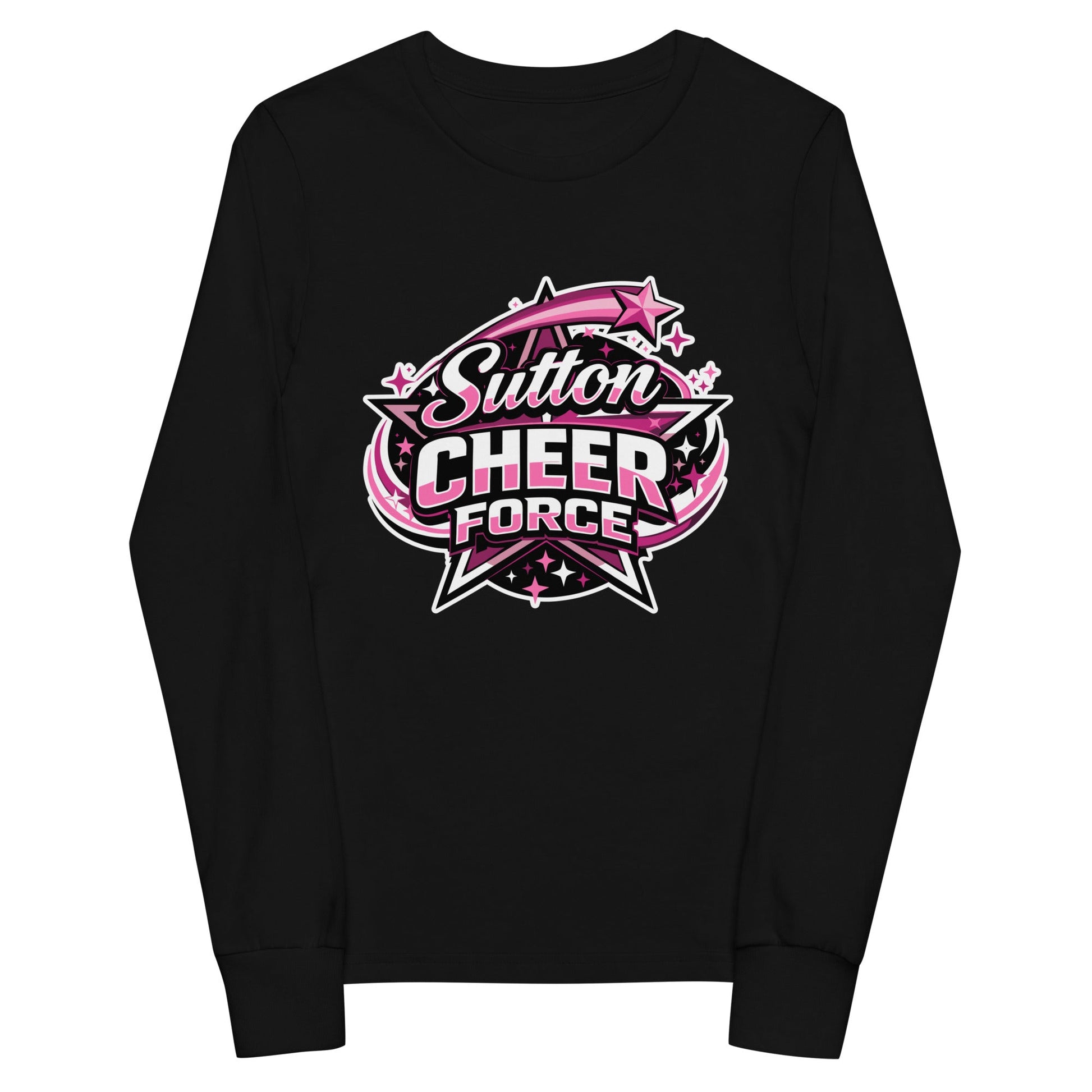 Performance | Youth Long Sleeve T-Shirt | Sutton Cheer Force | Shooting Star Logo