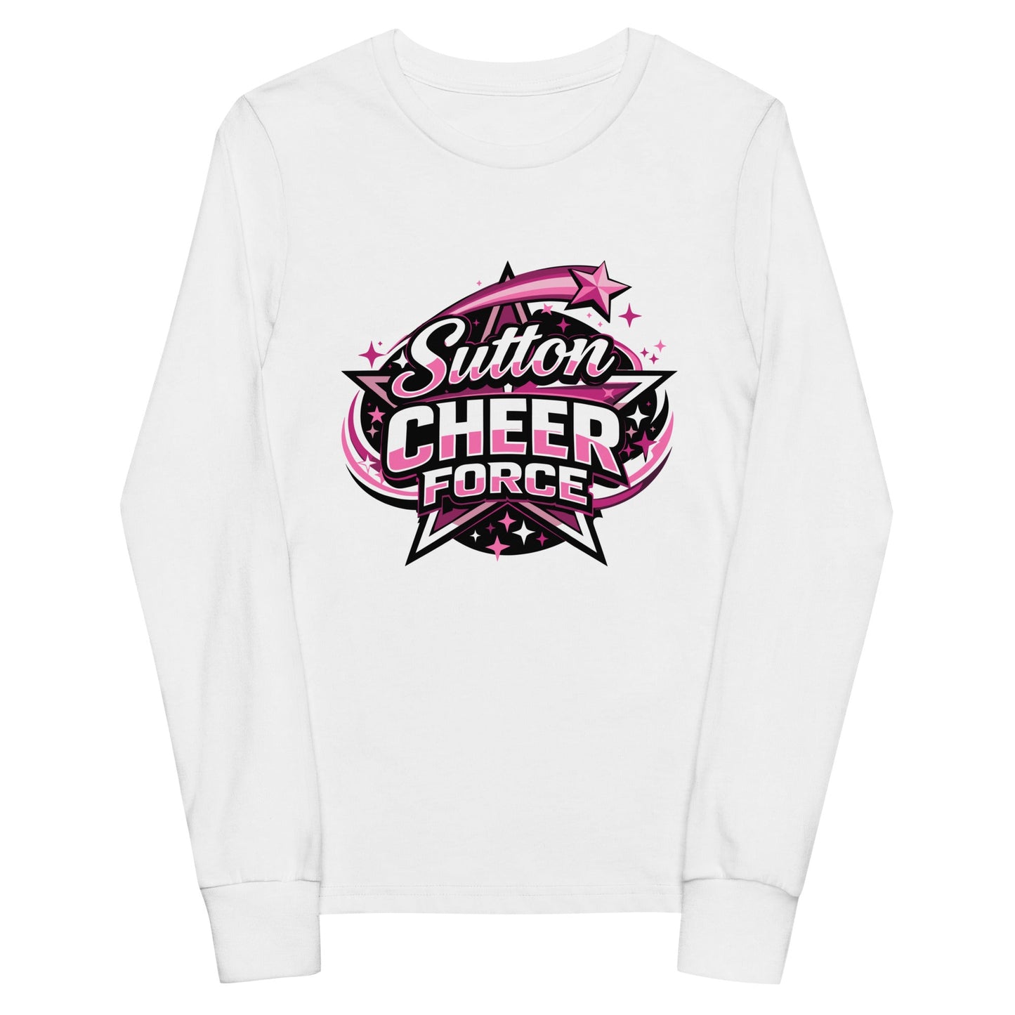 Performance | Youth Long Sleeve T-Shirt | Sutton Cheer Force | Shooting Star Logo