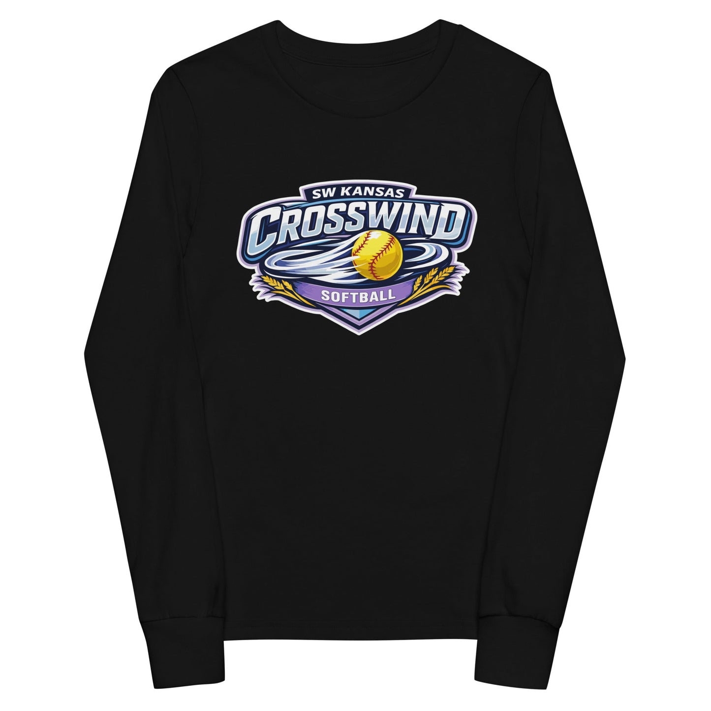 Performance | Youth Long Sleeve T-Shirt | SW Kansas Crosswind | Shield Logo
