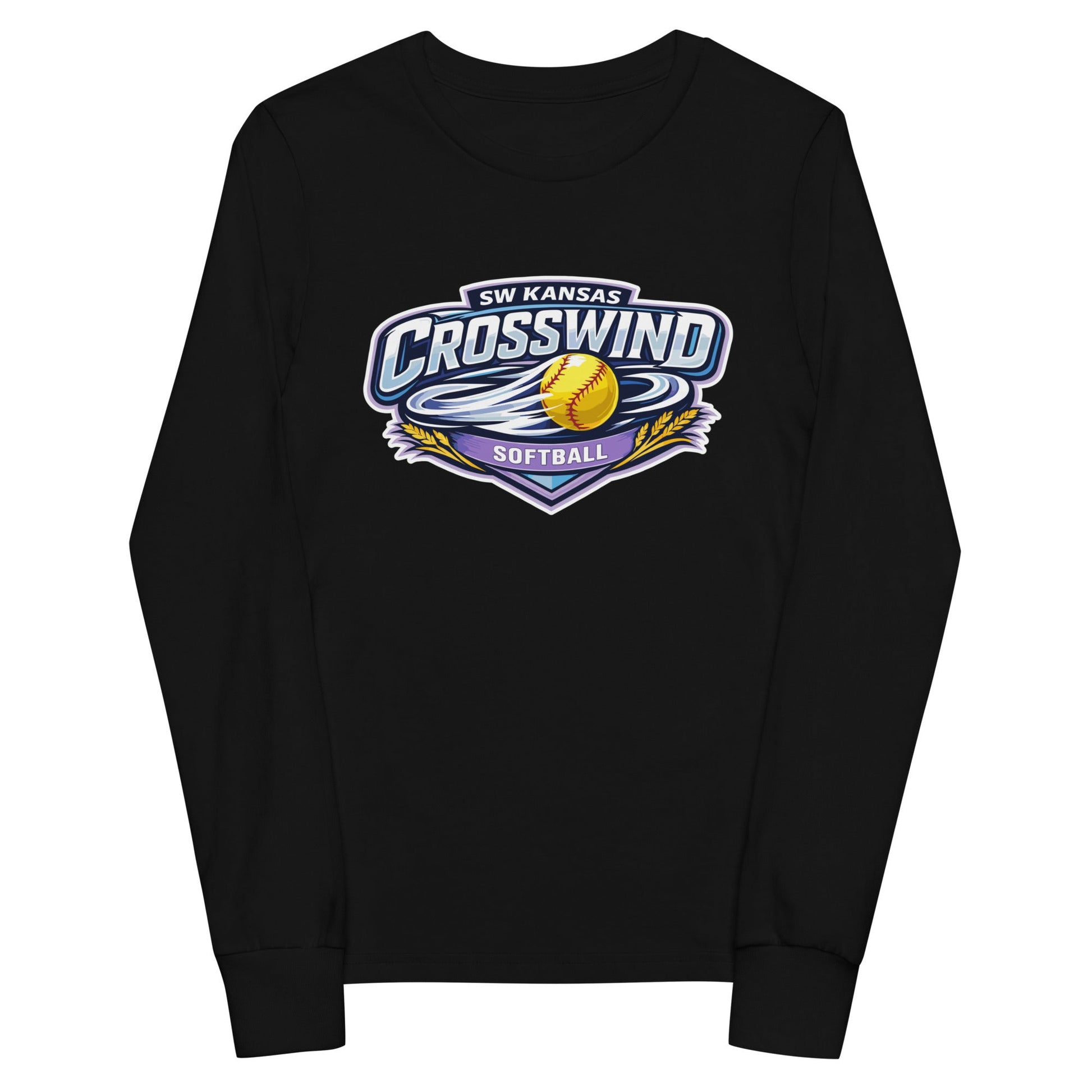Performance | Youth Long Sleeve T-Shirt | SW Kansas Crosswind | Shield Logo