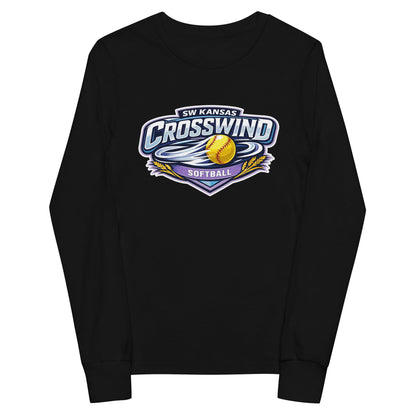 Performance | Youth Long Sleeve T-Shirt | SW Kansas Crosswind | Shield Logo