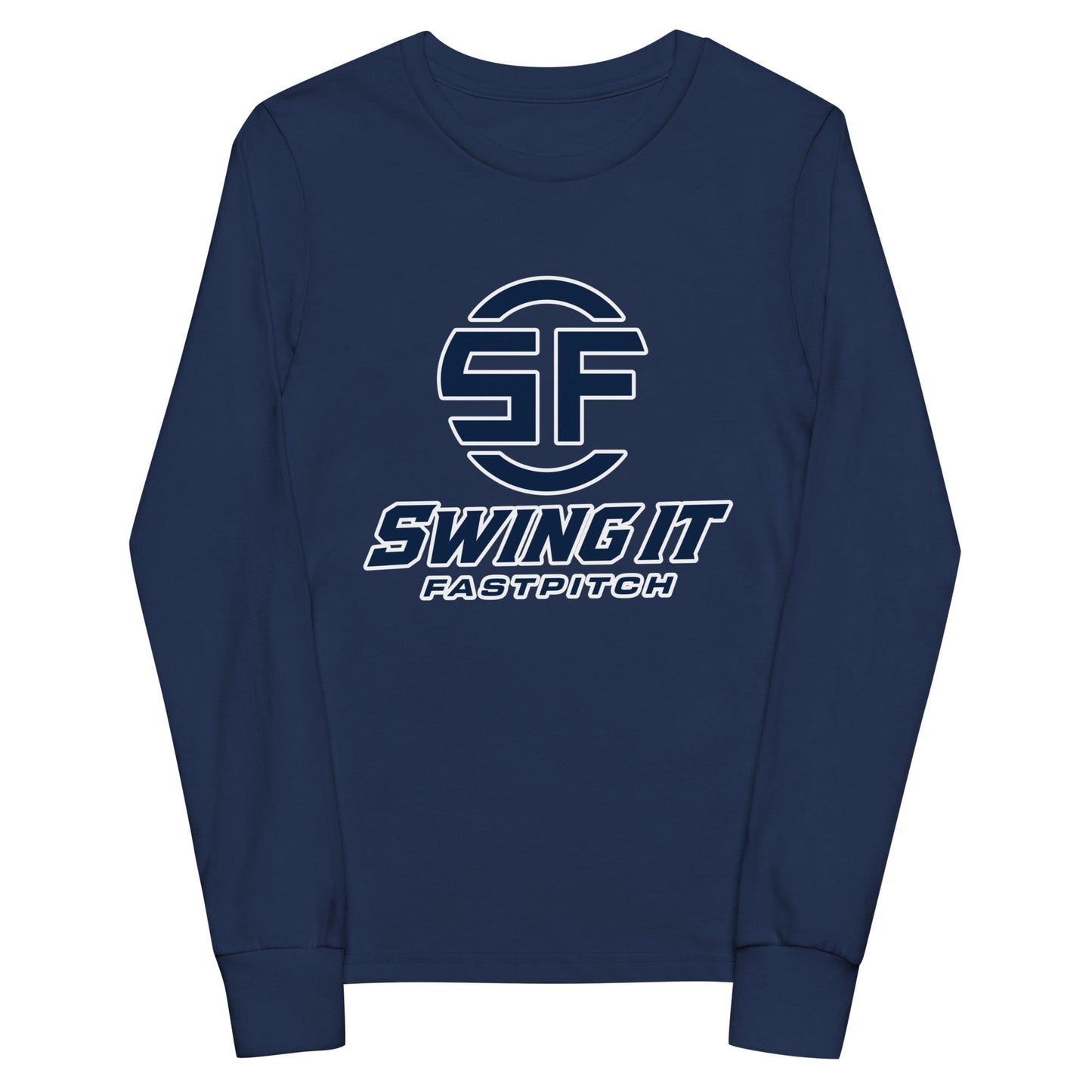 Performance | Youth Long Sleeve T-Shirt | Swing It Fastpitch | Crest Logo