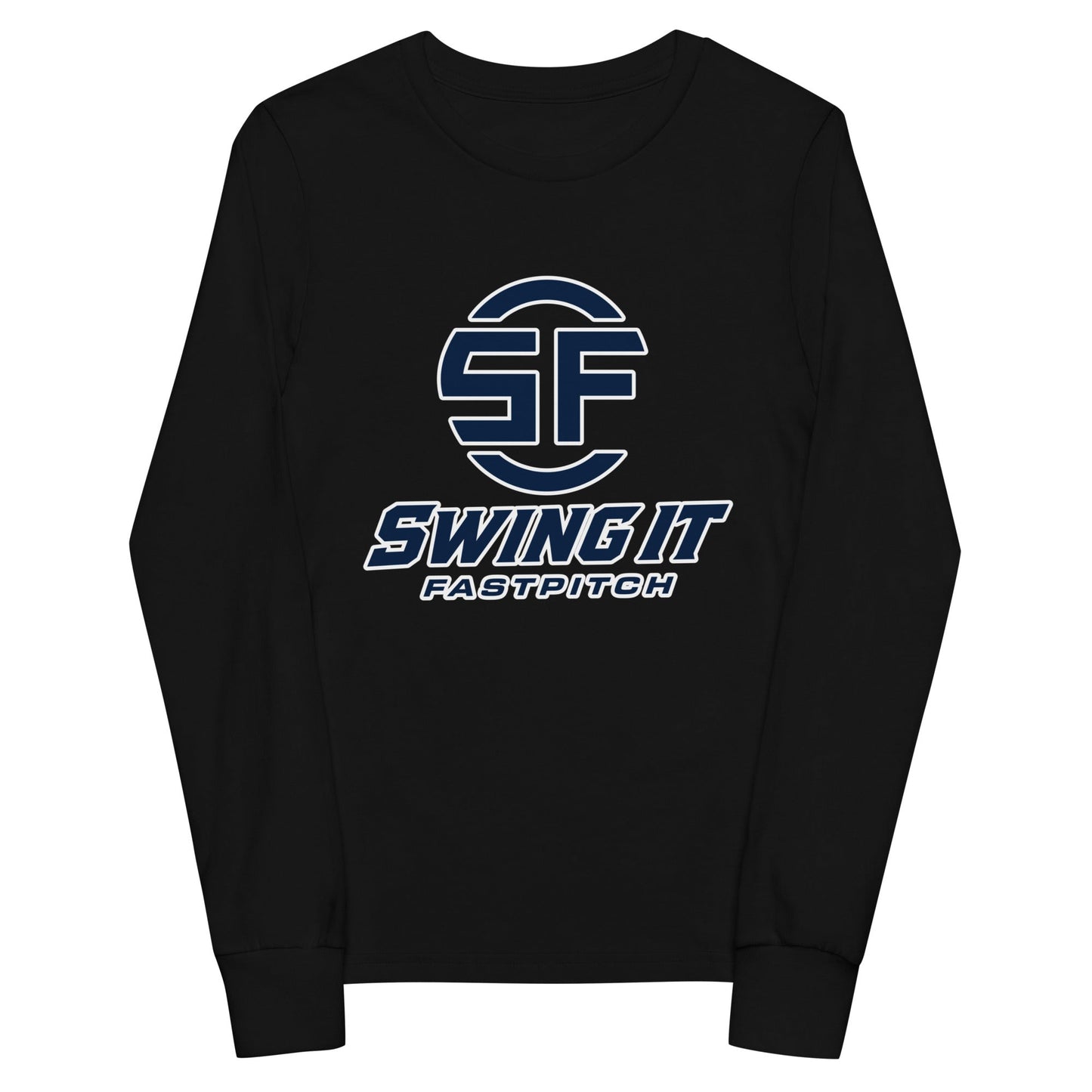 Performance | Youth Long Sleeve T-Shirt | Swing It Fastpitch | Crest Logo