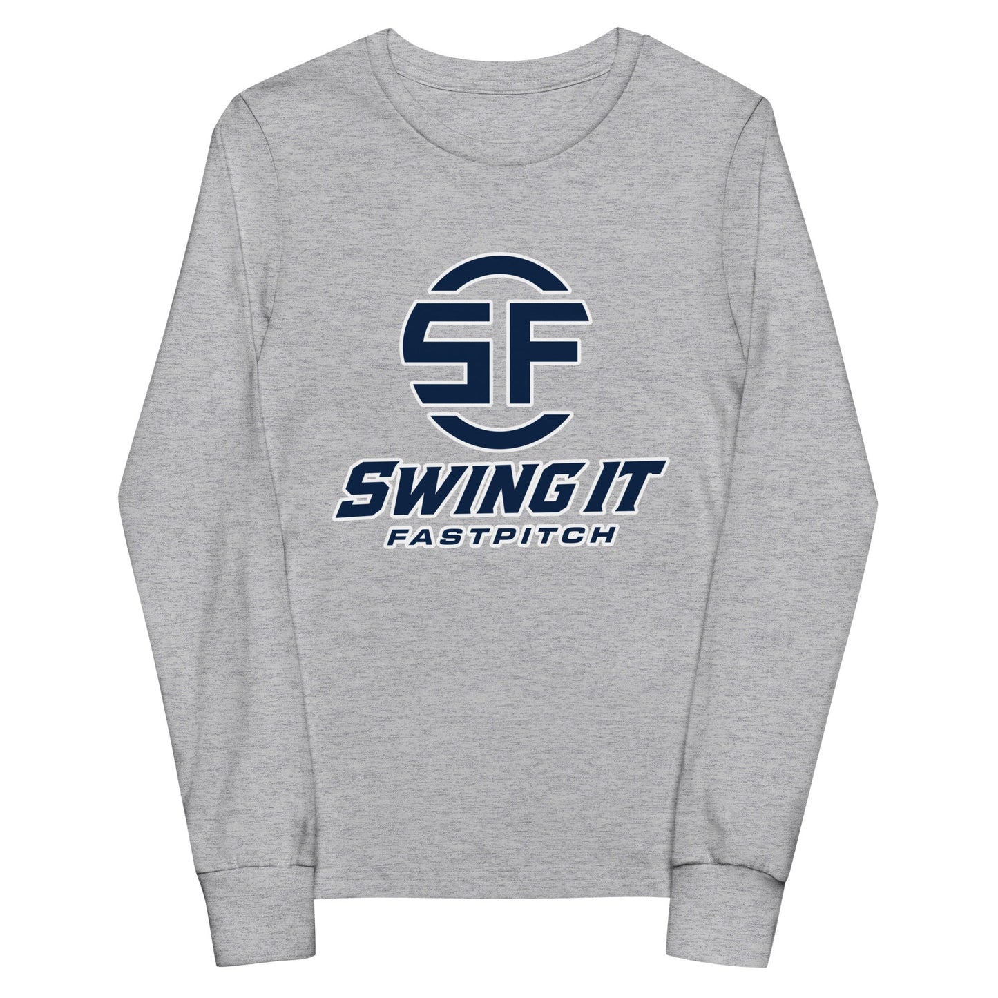 Performance | Youth Long Sleeve T-Shirt | Swing It Fastpitch | Crest Logo