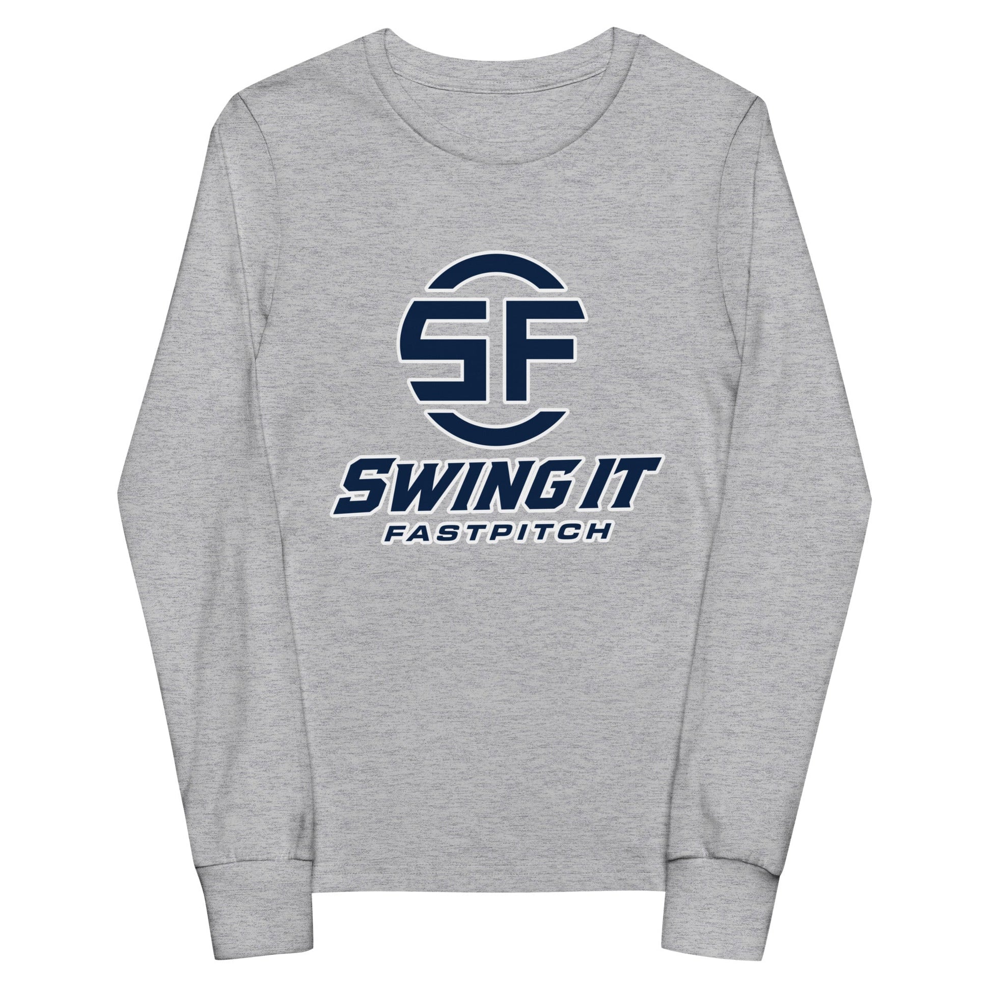 Performance | Youth Long Sleeve T-Shirt | Swing It Fastpitch | Crest Logo