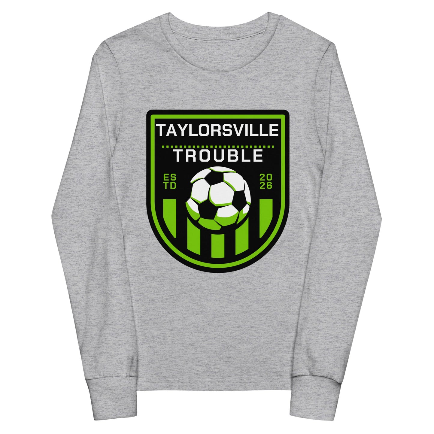 Performance | Youth Long Sleeve T-Shirt | Taylorsville Trouble | Shield Logo