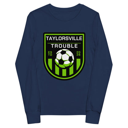Performance | Youth Long Sleeve T-Shirt | Taylorsville Trouble | Shield Logo
