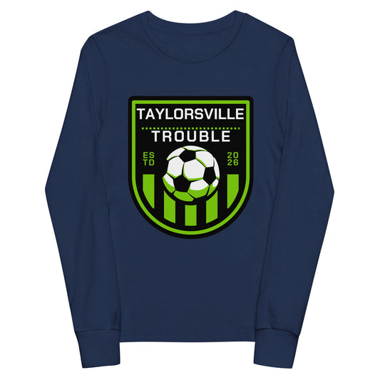 Performance | Youth Long Sleeve T-Shirt | Taylorsville Trouble | Shield Logo