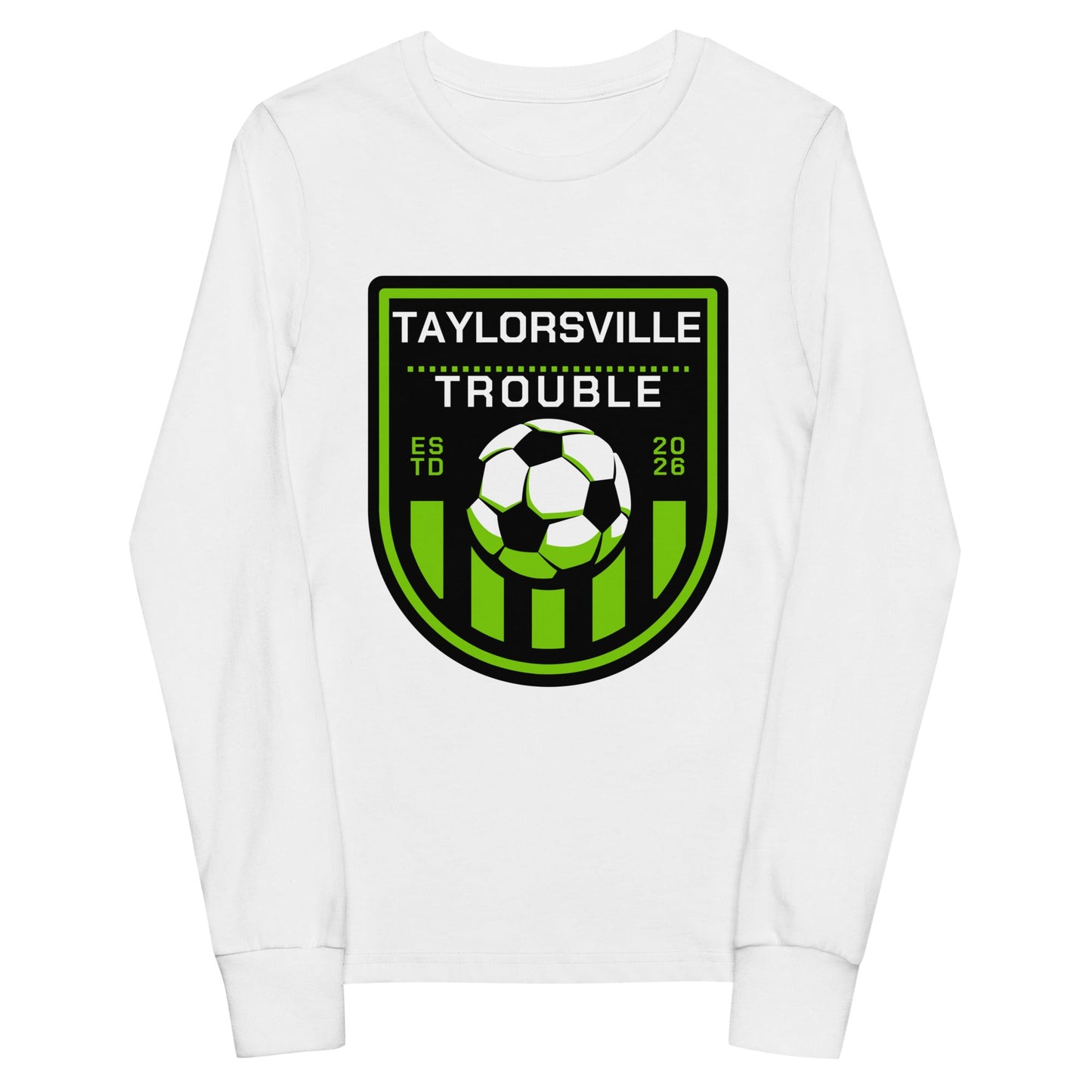 Performance | Youth Long Sleeve T-Shirt | Taylorsville Trouble | Shield Logo