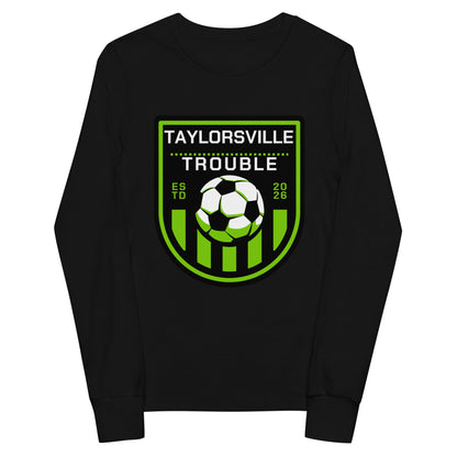 Performance | Youth Long Sleeve T-Shirt | Taylorsville Trouble | Shield Logo