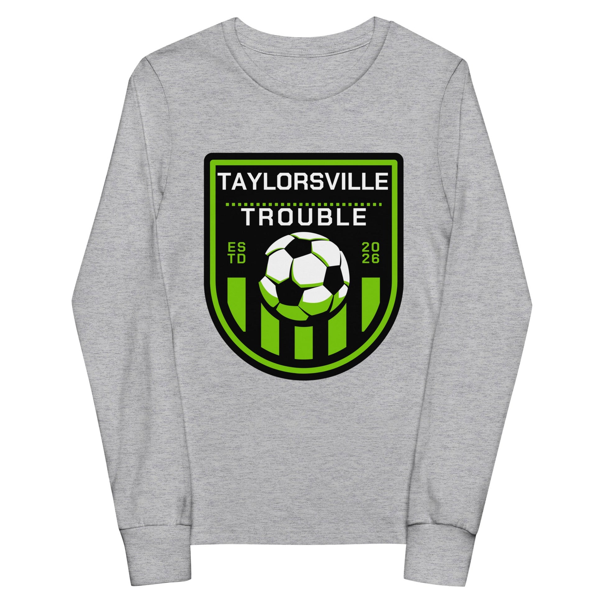 Performance | Youth Long Sleeve T-Shirt | Taylorsville Trouble | Shield Logo