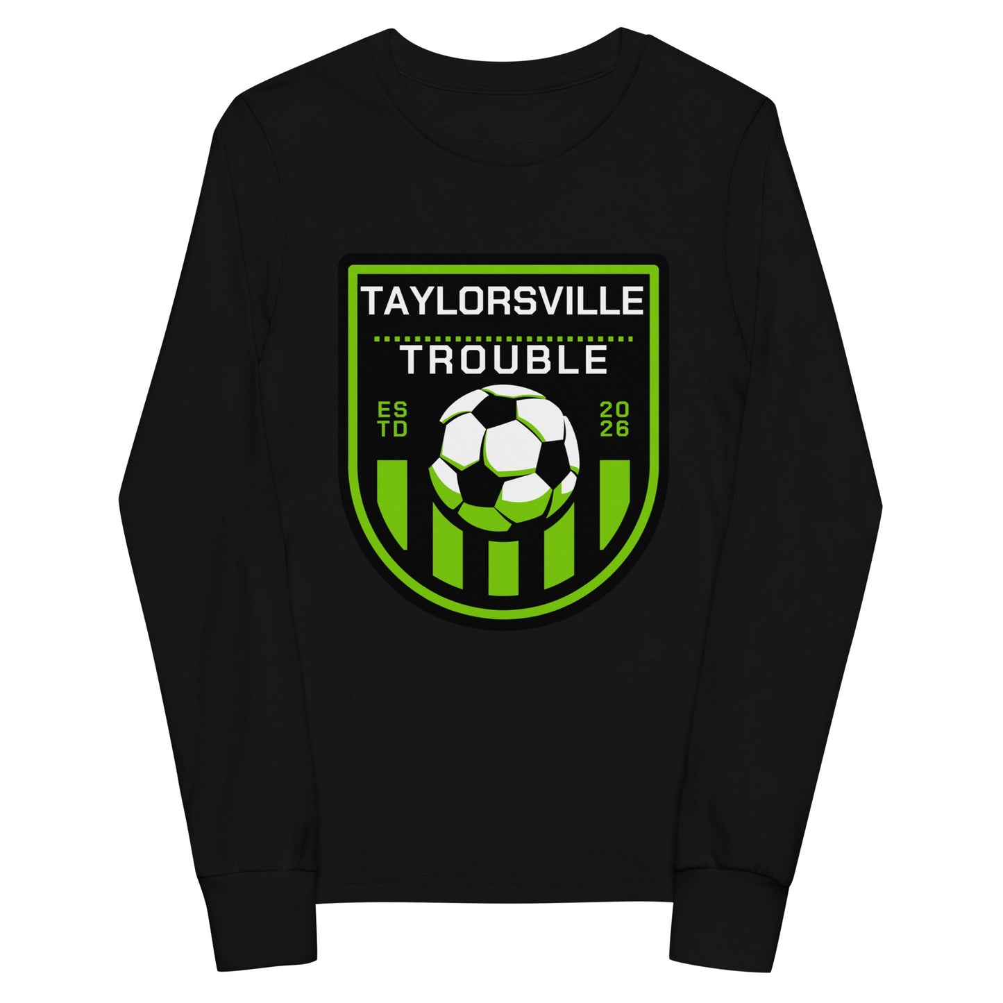 Performance | Youth Long Sleeve T-Shirt | Taylorsville Trouble | Shield Logo