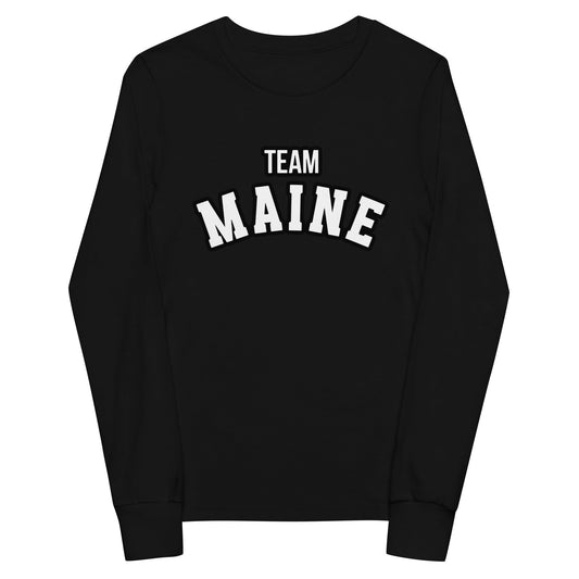 Performance | Youth Long Sleeve T-Shirt | Team Maine | Arch Mark Logo