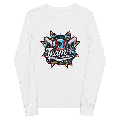 Performance | Youth Long Sleeve T-Shirt | Team Native American | Tribal Emblem Logo