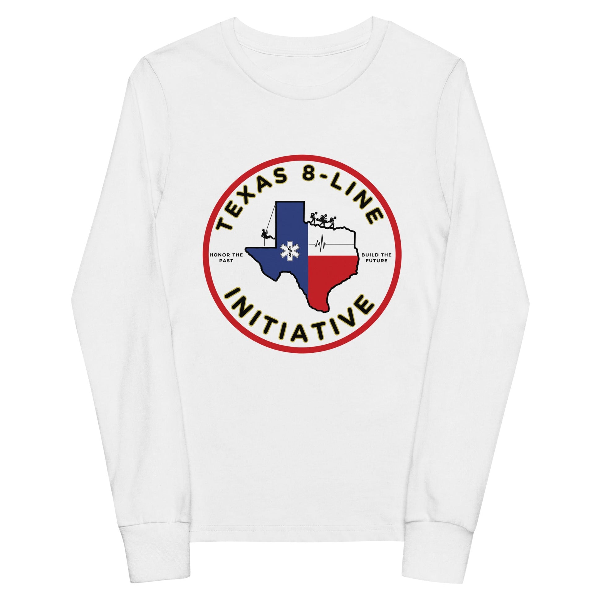 Performance | Youth Long Sleeve T-Shirt | Texas 8 - Line Initiative | Badge Logo
