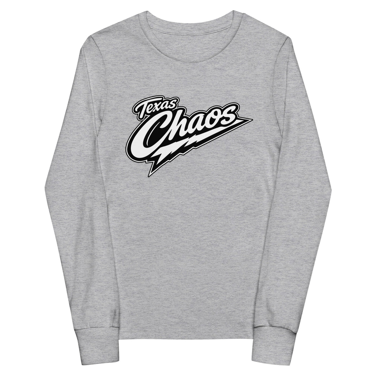Performance | Youth Long Sleeve T-Shirt | Texas Chaos | Emblem Logo