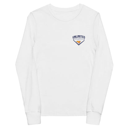 Performance | Youth Long Sleeve T-Shirt | Texas Unlimited | Home Plate Logo