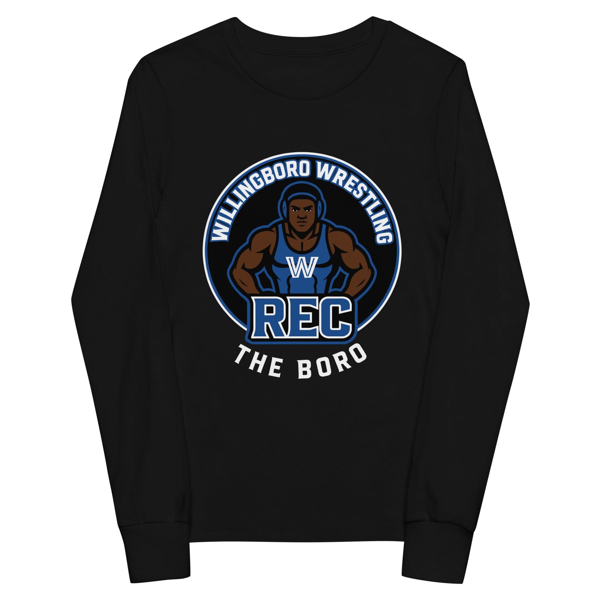 Performance | Youth Long Sleeve T-Shirt | The Boro Brand | Wrestler Logo